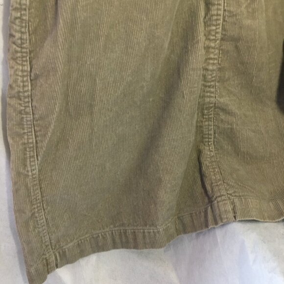 CHIC Jeanswear Corduroy Jumper Dress XL Beige Brown Pockets Knee Sleeveless - Picture 8 of 9